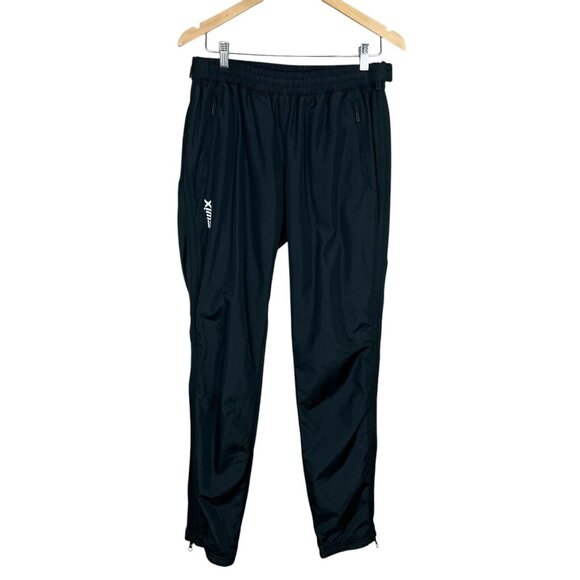 SWIX Universalx Pants‎ Womens XL Black Tech Full Zip Leg Windpants Active 22666 - Picture 1 of 16